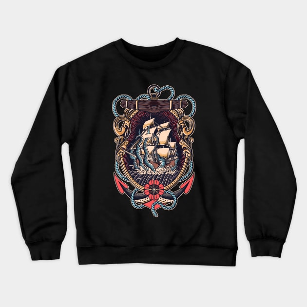 The Kraken Crewneck Sweatshirt by TerpeneTom